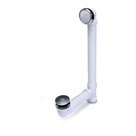 Keeney Mfg Full Soak Bath Drain, Polished Chrome 630PVCFS